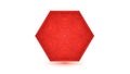 Abstract Red Geometric Hexagon Icon Royalty Free Stock Photo
