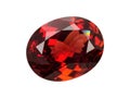 Vibrant red gemstone isolated on transparent background Royalty Free Stock Photo