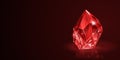 Red gemstone on black background Royalty Free Stock Photo