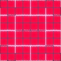 Vibrant Red Geometric Grid with Zigzag Lines Pattern Royalty Free Stock Photo