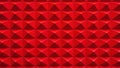 Vibrant red geometric pyramid pattern with dramatic lighting Royalty Free Stock Photo