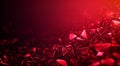 Vibrant red gradient background with shiny triangular shapes and sparkles, creating dynamic and energetic atmosphere. Perfect for