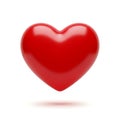 Vibrant red heart symbol Royalty Free Stock Photo