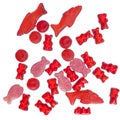 Vibrant red jelly candy Royalty Free Stock Photo