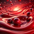 Red liquid gradient with noise abstract background Royalty Free Stock Photo