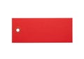 A vibrant red rectangular object with a small white circular element in the center Royalty Free Stock Photo