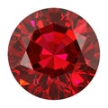 Vibrant red ruby gemstone close-up Royalty Free Stock Photo