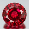 Vibrant red ruby gemstone Royalty Free Stock Photo
