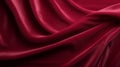 Vibrant Red Satin Fabric With Graceful Curves - Detailed Rendering Royalty Free Stock Photo