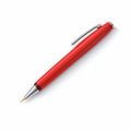 Vibrant Red Tip Pen - Photorealistic Vector Illustration