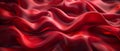 Vibrant Red Waves: Silken Texture Abstract. Concept Abstract Art, Red Waves, Vibrant Colors,