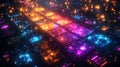 vibrant representation periodic table elements