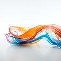 Vibrant Ribbons in Motion: Captivating Abstract Photography Royalty Free Stock Photo