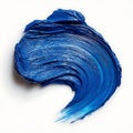 Abstract Deep Blue Paint Swirl Texture Royalty Free Stock Photo