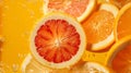 a vibrant, ripe citrus, sliced to reveal its succulent interior