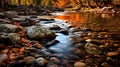 Vibrant Rock River: Captivating Photography Of A Lagoon Stream