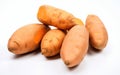 Vibrant Root Vegetables on White Background