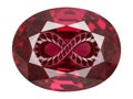 Vibrant ruby gemstone isolated on transparent background Royalty Free Stock Photo