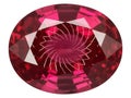 Vibrant ruby gemstone isolated on transparent background Royalty Free Stock Photo
