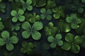 Vibrant saint patrick s day pattern background with traditional irish symbols and festive elements Royalty Free Stock Photo