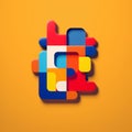 Vibrant Scottish Ale Logo With Colorful Cubes And Playful Illustrative Style
