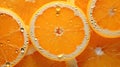 Vibrant Seamless Background of Fresh Oranges with Glistening Morning Dew A Fresh and Vivid Design Element. Generative A