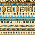 Vibrant seamless ethnic pattern with traditional cultural design for textiles and decor