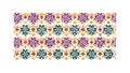 Vibrant Seamless Floral Geometric Pattern Design, vector design Generative AI Royalty Free Stock Photo