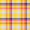 Vibrant seamless tartan pattern. Ideal for backgrounds, textiles, and creative designs. Modern geometric texture with a playful, Royalty Free Stock Photo