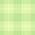 Vibrant seamless tartan vector, woven plaid texture check. Backdrop fabric textile background pattern in green and light colors