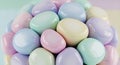 Glossy Pastel Easter Eggs Background Royalty Free Stock Photo