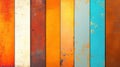 A vibrant set of modern illustrations featuring rusty metal surfaces, perfect for backgrounds with a touch of character Royalty Free Stock Photo