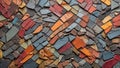 Vibrant Slate Mosaic: Energetic Palette. AI Generate