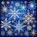 Vibrant Snowflake Mosaic