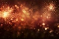 Vibrant Sparkler newyear background. Generate Ai Royalty Free Stock Photo