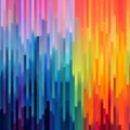 Vibrant Spectrum: A Colorful Pixelated Background With Dynamic Lines And Shapes