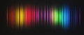 Vibrant Spectrum Lighting on Black Background