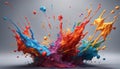 Vibrant Splash Painting