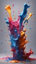 Vibrant Splash Painting