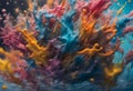 Vibrant Splash Painting