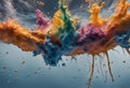 Vibrant Splash Painting