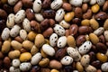 Vibrant Spotted beans colorful closeup. Generate Ai