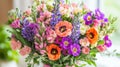 Vibrant Spring Bouquet Of Colorful Flowers Royalty Free Stock Photo