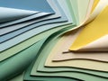 Vibrant stack of colorful paper sheets Royalty Free Stock Photo
