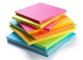 Vibrant Sticky Note Stack Colorful Memo Pads for a Productive and Organized Workspace A HighQuality Image Perfect for Royalty Free Stock Photo