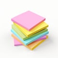 Vibrant Sticky Pad Notes In Physically Based Rendering Style