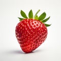 Vibrant Strawberry On White Hd Background - Innovative Techniques