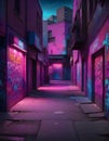 Door in Vibrant Colors, Generative AI