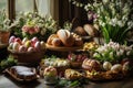 Swiss Easter Celebration Setup Royalty Free Stock Photo