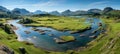 Vibrant summer scenery of maloja pass, switzerland popular travel destination in europe